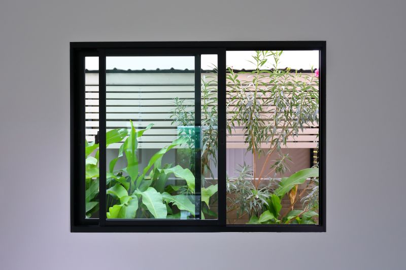 Sliding Window with View of Garden